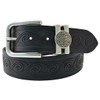 Lee River 40Mm Genuine Black Leather Belt With Celtic Loop