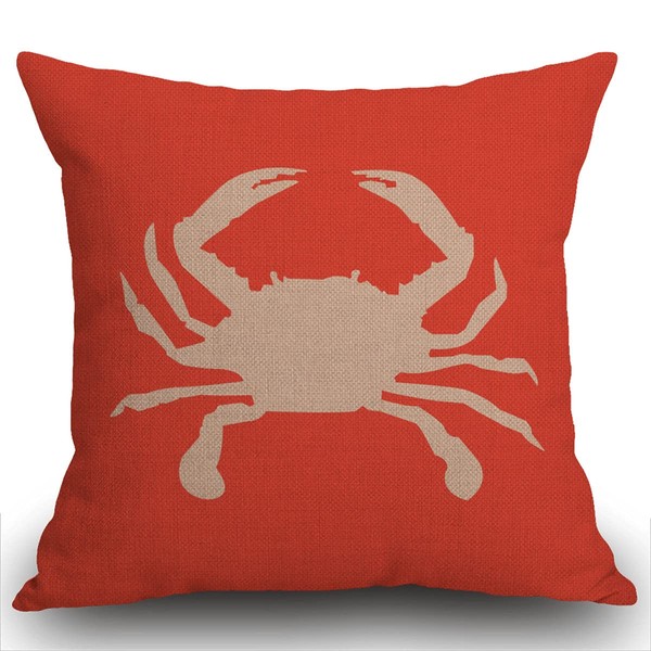 Smooffly Retro Cushion Cover Cotton Linen Throw Pillow Case for