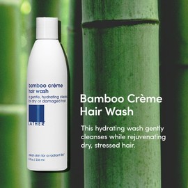 LATHER - Bamboo Crème Hair Wash, 8 fl oz - Daily Shampoo & Cleanser - Revitalize Hair - Jojoba Oil, Essential Oils, Oat Amino Acids - Sensitive Skin Safe - Vegan & Cruelty Free - Beauty & Hair Care