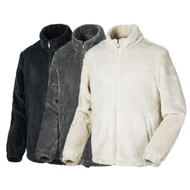 Winter Sherpa Fleece Jacket Outerwear MK-2153(Black)/4XL(115)