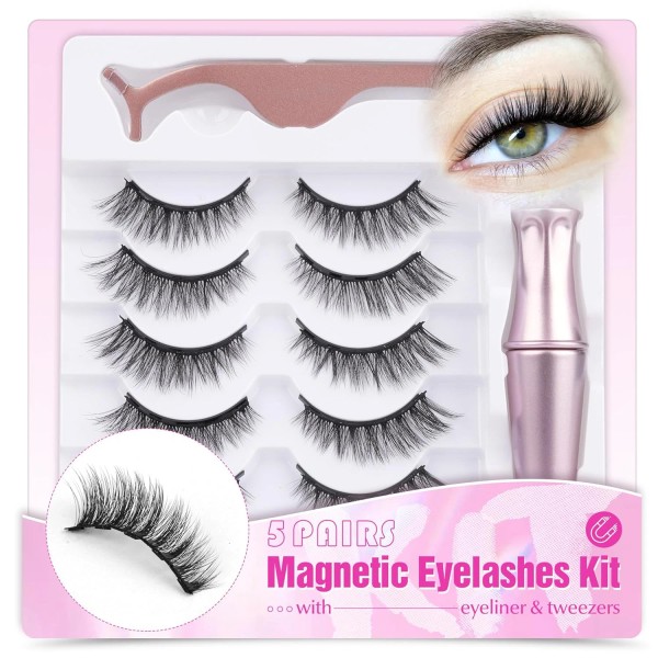 Does not apply 5 Pzs Pestanas Magneticas con Delineador Look
