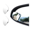 ZIMISI Fan-Shaped Car Blind Spot Mirror, 360° Rotate Frameless Rear