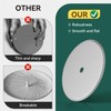 HEIWUKONG 7Inch Clean Out Cover Plate, 2 Pcs Stainless Steel