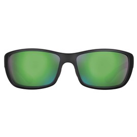 Flying Fisherman Cay Sal Polarized Sunglasses with AcuTint UV Blocker for Fishing and Outdoor Sports, Matte Black Frames/Amber-Green Mirror Lenses