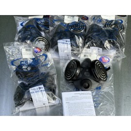 Dentec Lot of 5 - Dentec Comfort Air 400 Reusable Rubber Half Mask N95 Respirator M/L