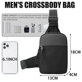 JSTHHTT Sling Backpack Stylish and Convenient Chest Bag Crossbody Sling Bag for Travel Sling Bag for Men Versatile One Shoulder Backpack Trendy Cross Body Sling Bag for Men Women Chest Bag