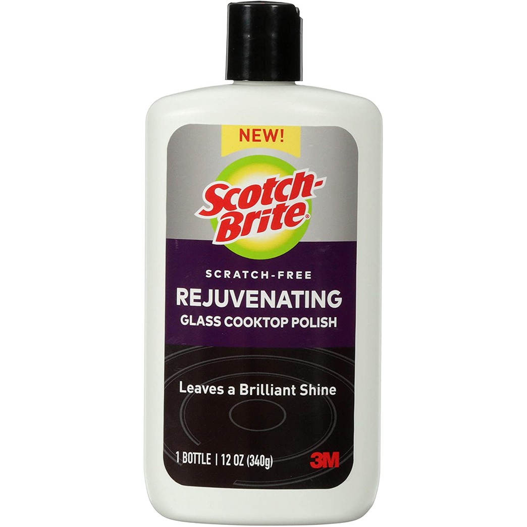 Scotch-Brite Stovetops, Chemical, (Pack of 1) Scratch-Free Rejuvenating Glass Cooktop Polish, Leaves a Brilliant Shine, 12 Ounces