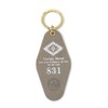 [Standard Factory] Motel Hotel Keychain Faux Suede, gray