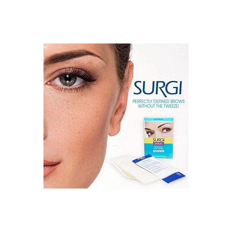 Surgiwax Eyebrow Wax Strips - Facial Wax Strips for Women