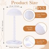Geelin 4 Pcs Wig Stand Plastic Wig Head Holder for