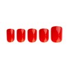 Invogue Square Shape 24 Nails Bright Red 25g