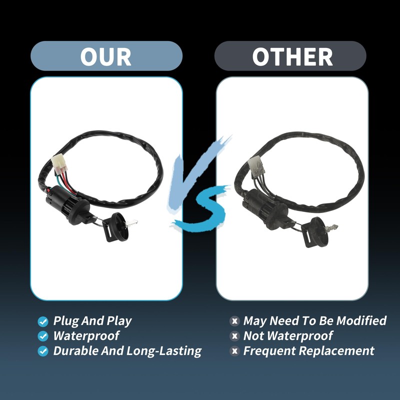 X AUTOHAUX Ignition Key Switch Ignition Switch Lock Set No.35100HN6A30/35100HM8000/35010HF1670/35100HN1000
