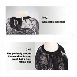 Friseurumhang, RSVOWO Friseur Umhang Friseur Umhang Friseurumhang Haarschnitt FriseurumhäNge Schwarz