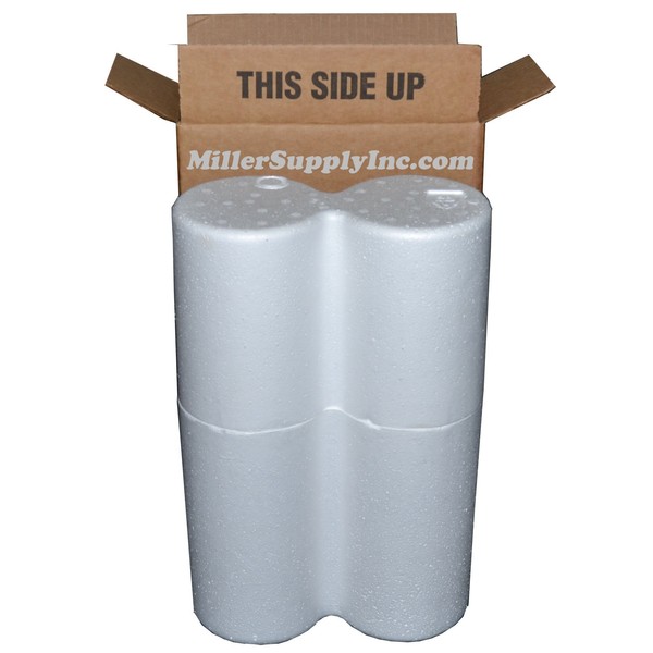 2 Bottle Styrofoam Wine Shipping Cooler - COOL-02