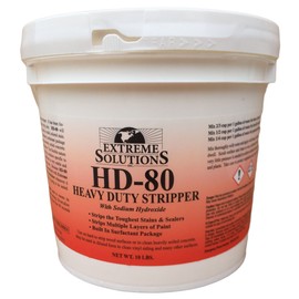 Woodrich Brand Heavy Duty Wood Stripper & Wood Cleaner for Wood Decks, Wood Fences, Wood Siding, and Log Cabins - HD80 Sealer & Stain Remover - Covers up to 3000 Square Feet