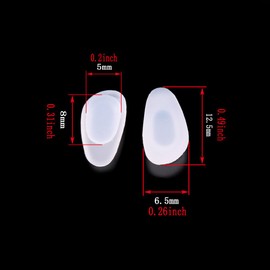 Eyeglass Nose Pads 2Pairs Pieces Replacement Push Slide Slip in Silicone Nosepads for Eye Glasses Sunglasses
