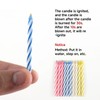 CHROMACRAFT 30-Piece Birthday Candles, Funny String Candles, Colourful Decorative Candles,