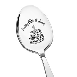 60th Birthday Spoon Gift for Dad Mum 60th Birthday Gifts for Grandpa Nanny 60 Year Old Gifts for Sister Brother 60 Th Birthday Gift for Husband Wife 60th Birthday Presents for 60yr Old Woman Man Spoon