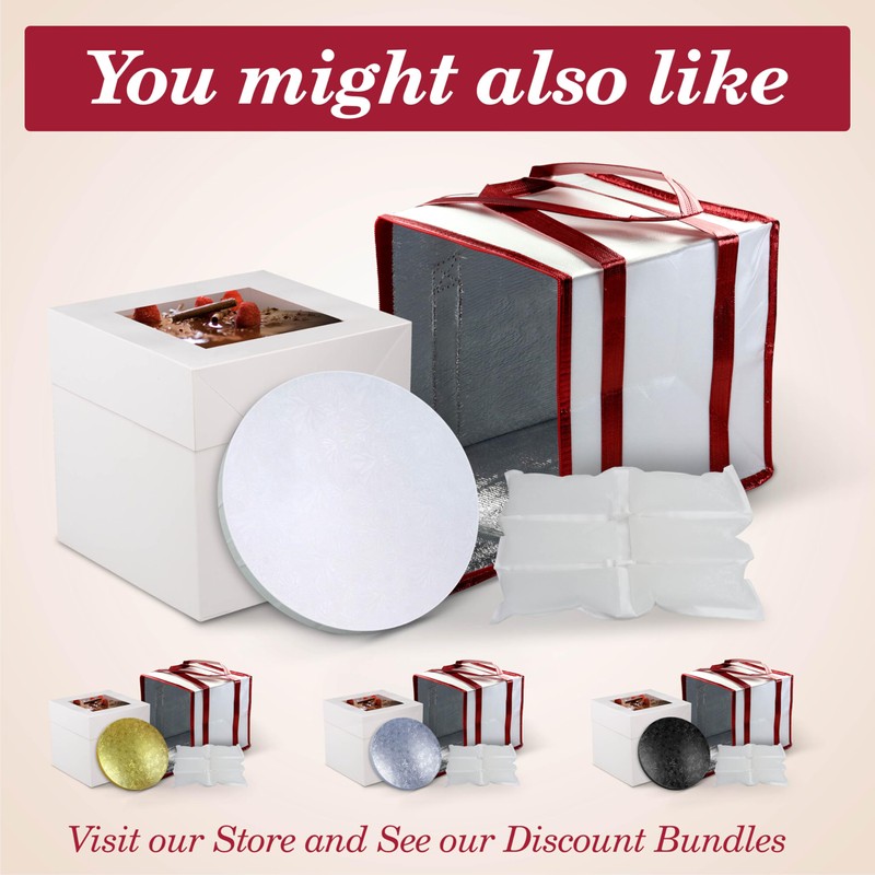 Cakebon Cake Boards - Sturdy 1/2 Inch Thick Drums -