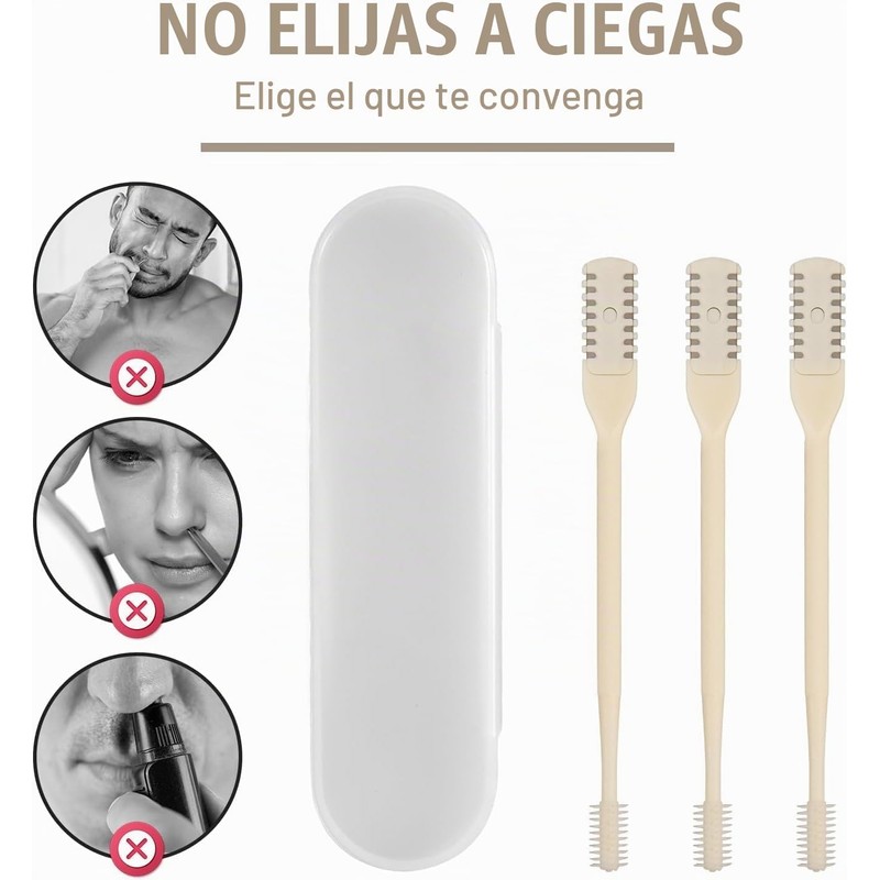 Bluemega Cortador de Pelo Nasal 2 en 1 Para Mujeres