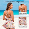 Cloeey Future Traje de Baño Floral para Mujer (MX/US, Alfa,