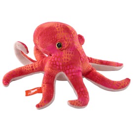 Wild Republic Pocketkins Eco Octopus, Stuffed Animal, 5 Inches, Plush Toy, Made from Recycled Materials, Eco Friendly