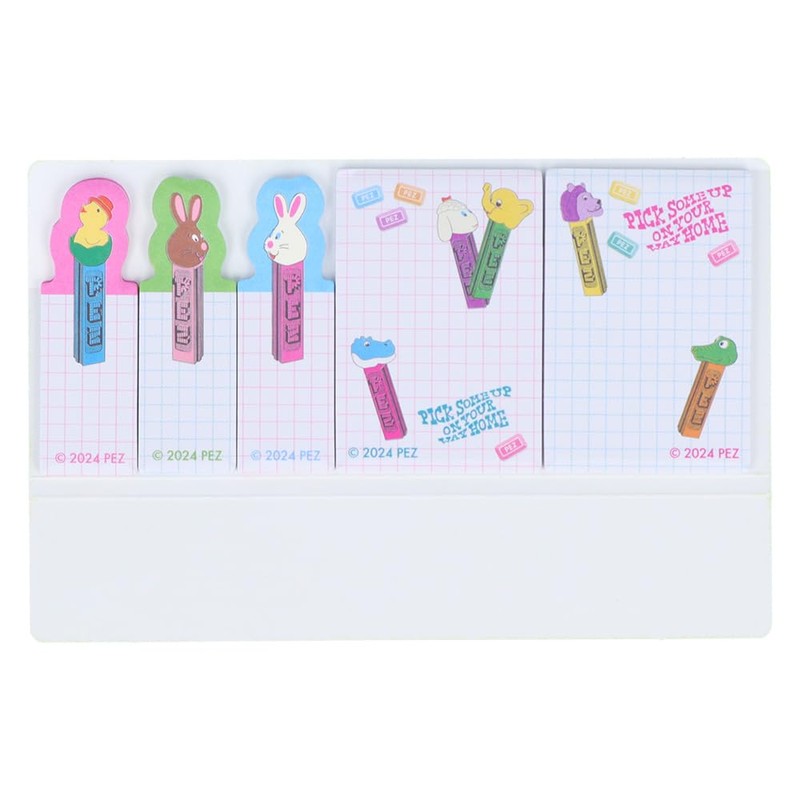 Sunstar Stationery S2841851 PEZ Sticky Notes, Die-Cut Slim, B Pattern
