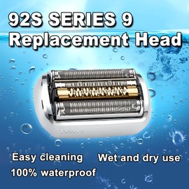 92S Series 9 Electric Replacement Shaver Head Accessories Series 9 Electric Shaver blade Compatible with Braun Series 9 9290cc, 9291cc, 9370cc, 9293s, 9385cc, 9390cc, 9330s, 9296cc (Upgraded ver.)