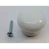 1-1/4" White Porcelain Round Knob handle pull drawer desk cabinet