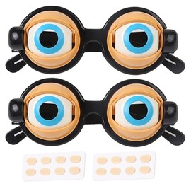 vrunyuoi Crazy Eyes, Funny Party Supplies, With Nose Pads, Painless, Anti-Slip, Endless Party, Events, Birthdays, Farewell Parties, Halloween, Christmas Present, Toy Glasses, Fun Glasses, Fun for