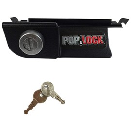 Pop & Lock – Manual Tailgate Lock for Dodge Ram 1500, 2500, and 3500, Fits 2002 to 2008 (Chrome, PL3400C, Works with No Factory Lock)