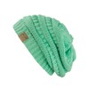 NYFASHION101 Trendy Warm Chunky Soft Stretch Cable Knit Slouchy Beanie