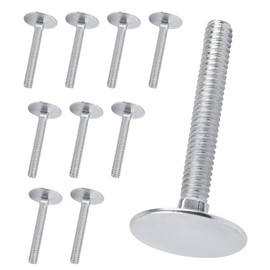 014973239640 Elevator Bolts, 1/4-20 x 2 Flat Elevator Bolts Zinc Plated Fastener for Roll Up Doorsfor Roll Up Doors, Swim Deck, Garage Wall Mount Unit and Other Fastener Applications - 10 Pcs