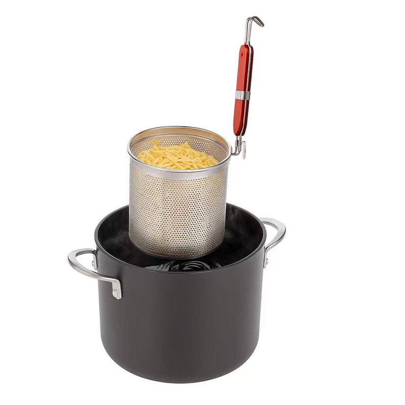 3PCs Mesh Pasta Basket Food Strainer Insert For Pot, Colander