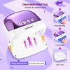 Cordless LED Nail Lamp Rechargeable Portable with 4 Timers LCD