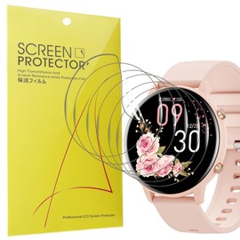 Blueshaweu Screen Protector Compatible with Hwagol Smartwatch Women Men 1.39 Inch G25, HD Clear Flexible TPU Screen Protector [Pack of 6] for Hwagol G25 Smartwatch (Transparent)