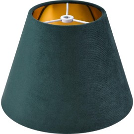 GOSO Lamp Shade Small-Green Velvet Drum Lamp Shade for Table Lamps- Natural Mirror Lamp Shades-5 * 9 * 6.4inch(Spider) Rustic Lampshades Replacement No Assembly Required-Modern Bell Shade