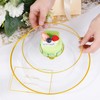 LIYH 120 Pcs Clear Plastic Plates with Gold Trim Disposable,