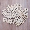 25Pcs Wooden Fence Embellishment, Fence Shaped Wooden Scrapbooking, Wooden Cutouts