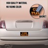 Magnetic Bumper Sticker Funny Magnet Sticker Curbs Fear Me Bad