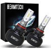 BEAMTECH 900-5 Bulbs, S1 Series HB-3 Fanless 300% Brighter Fog