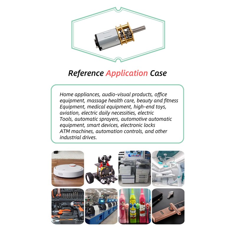CHANCS N20 Mini DC Electric Motor 3 V 300 RPM