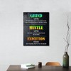 Grind Hustle Execution Definition Wall Art,Inspirational Canvas Frame Paintings For