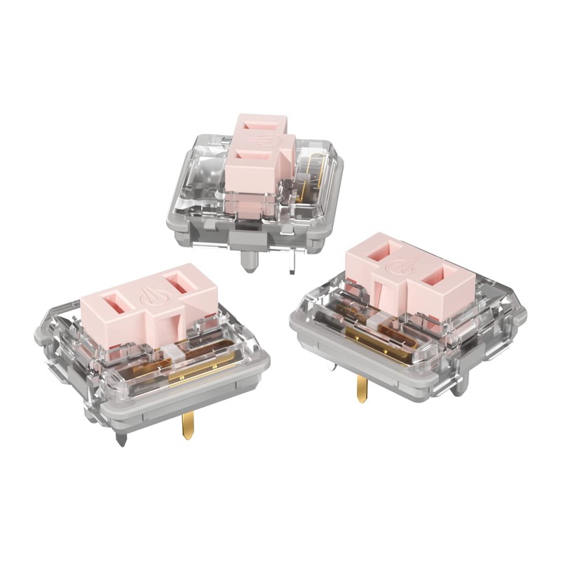 Kailh Low Profile Choc Pink Switches 5 Pin Thiner Key