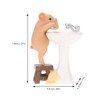 KEEPKAP Pig Statue Mini Pig Figurine, Resin Home Decor, Lucky