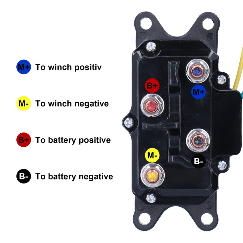 12V 250A Winch Solenoid Relay Contactor Switch Mounting Brackets Kit