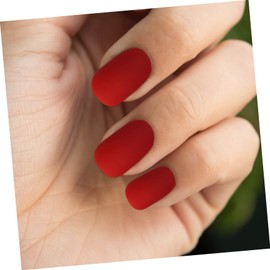 Healeved 72pcs Frosted Coffin Armor Kits Nail Stickers Clipper False Nail Kit Fake Nails Nail Supplies Brushes Toenails Nail Decorations Impress Finger False Nails Manicure Stickers Plastic