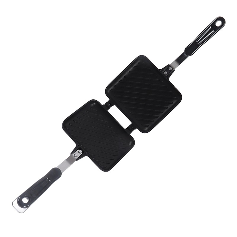 Sandwich Pan Breakfast Double Sided Frying Pan Flat Bottom Nonstick