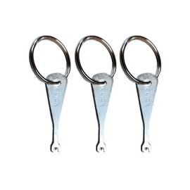 TEST FISH KEY FOR SECRET EMERGENCY LIGHT GRID SWITCHES REPLACEMENT KEY WITH 30MM STEEL KEY RING (PACK OF 3)