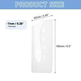 uxcell 5 Pack PP Safety Knife Cover Sleeves, Blade Edge Guards Protector, Universal Knife Sheath for 6.5" Chopping Knife, White